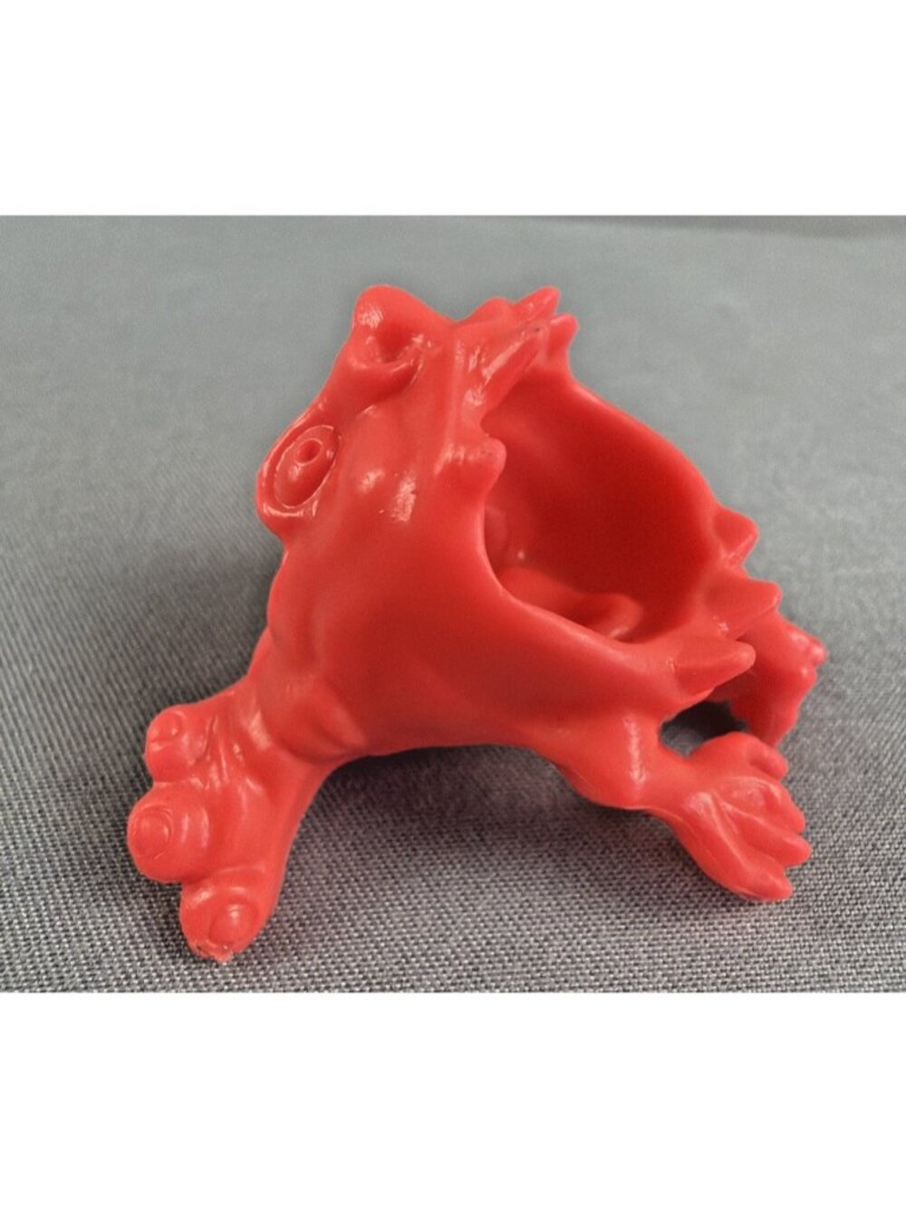 VTG 1986 Kenner Real GHOSTBUSTERS ECTO PLAZM RED Open Mouth Slime Grabber Ghost